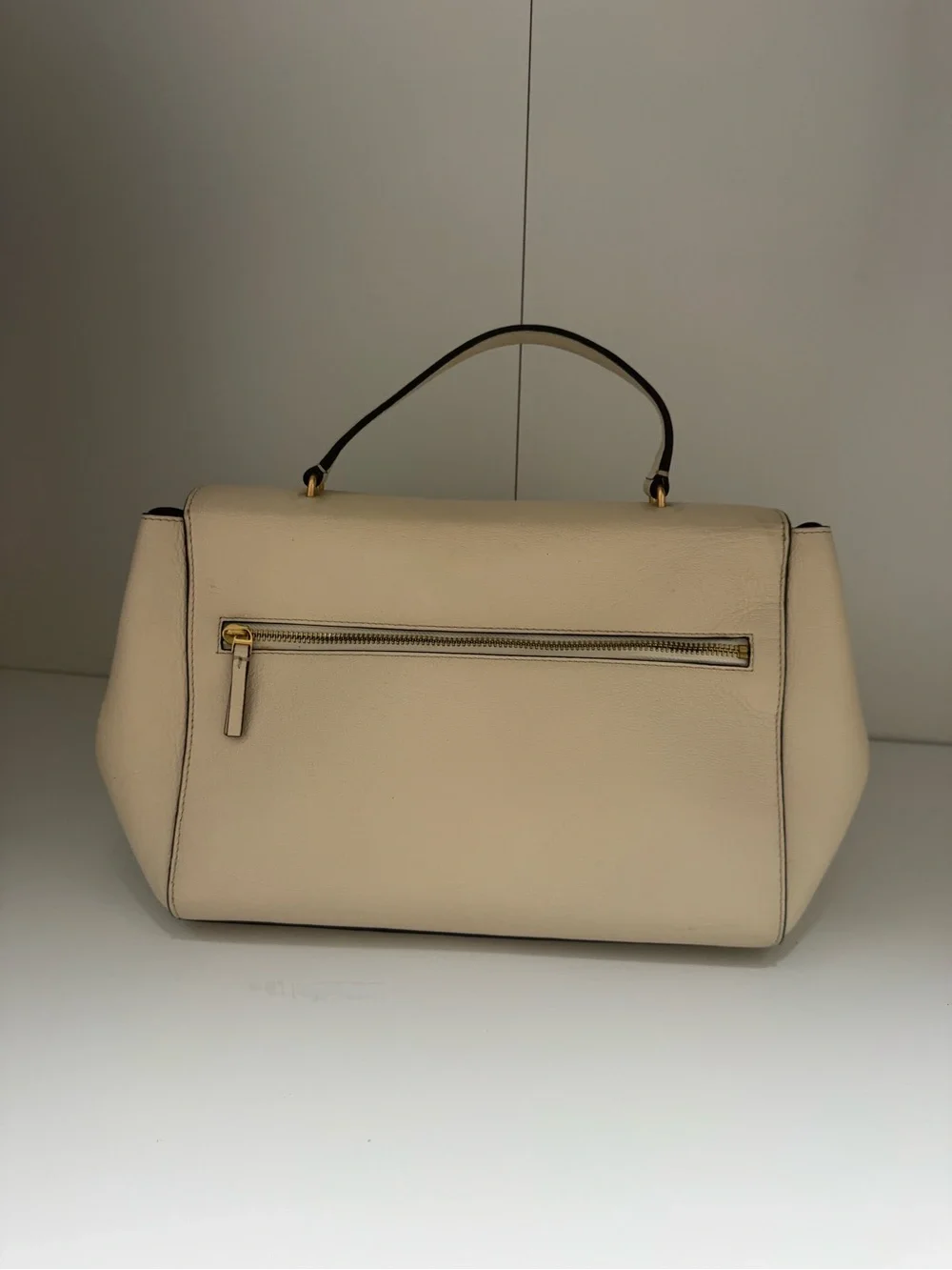 Tory Burch Ivory Leather Juliette Satchel Bag